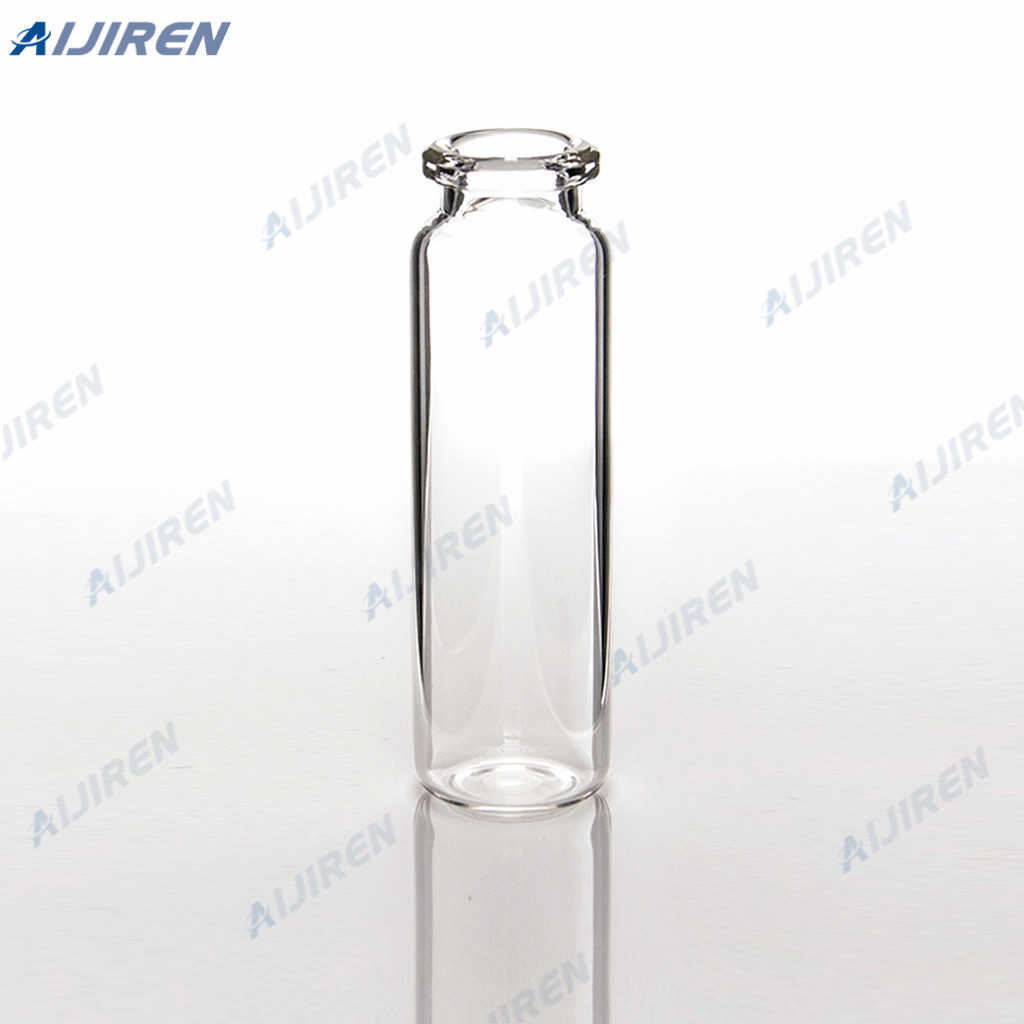 HS aluminium crimp cap vials crimp neck silanized 75mm